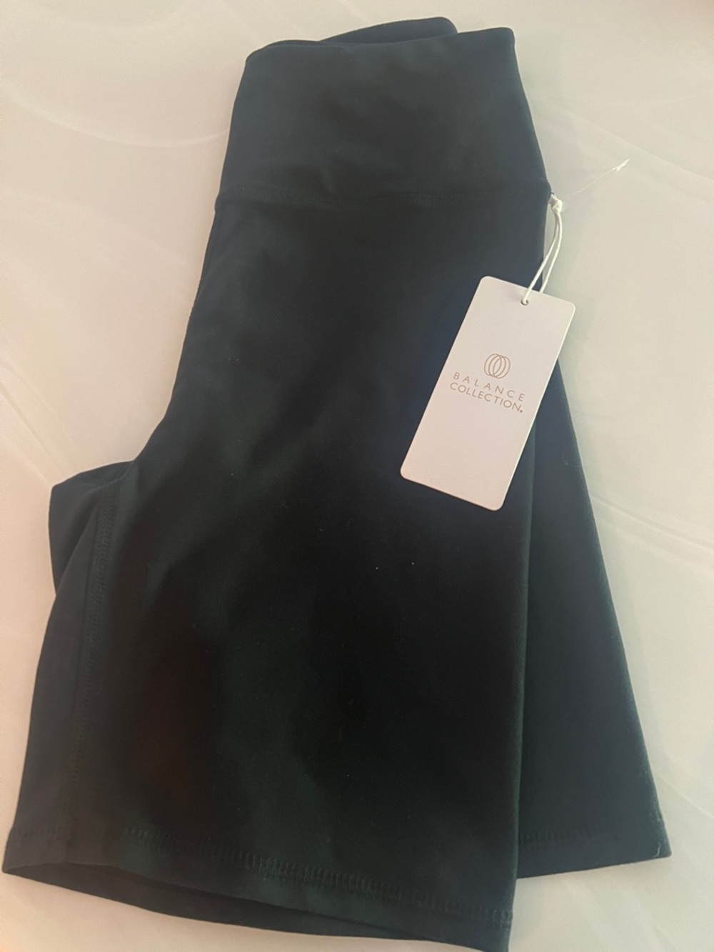 Balance Collection Black High-Waist Bike Shorts